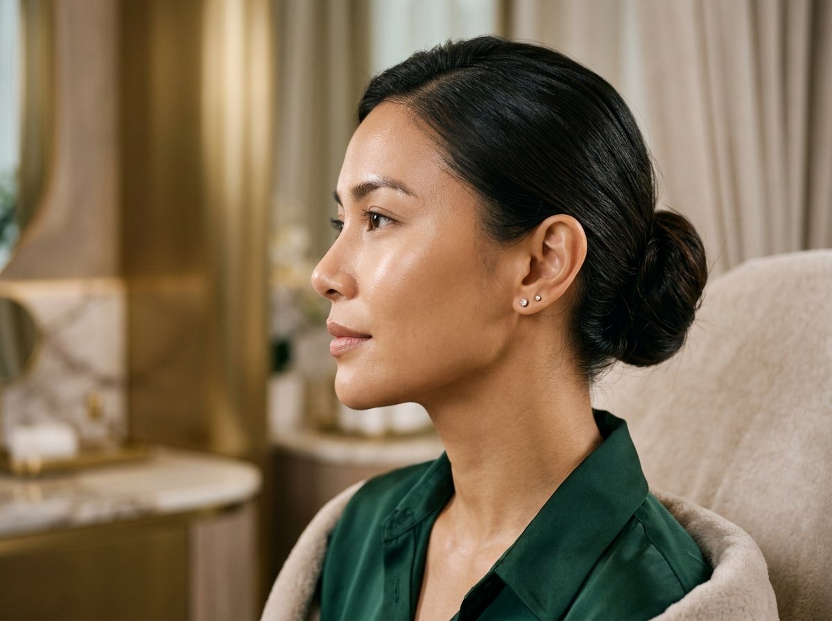 Calm treatment room prepared for a HIFU contouring session